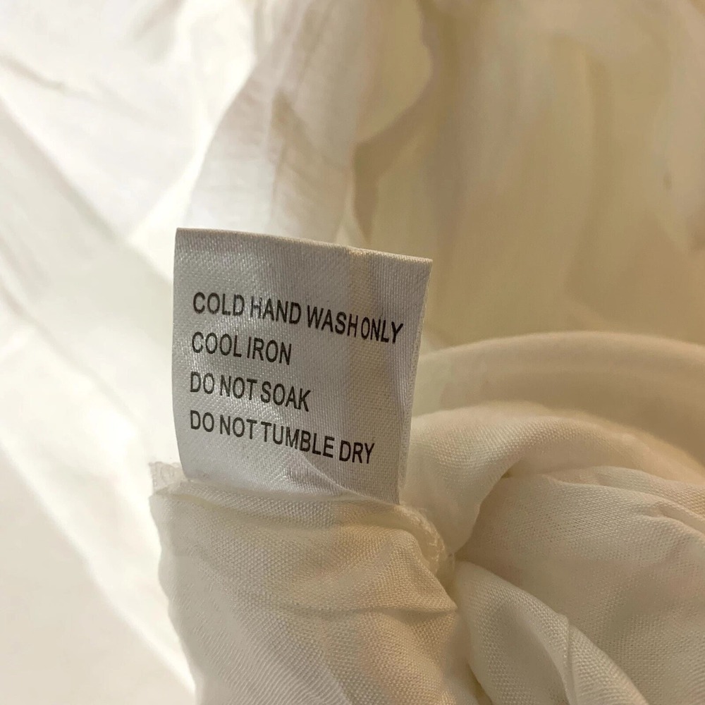 Princess Polly xx Sz 10 White Wrap Dress Knee Length Short Sleeve 100% Cotton - Picture 6 of 7